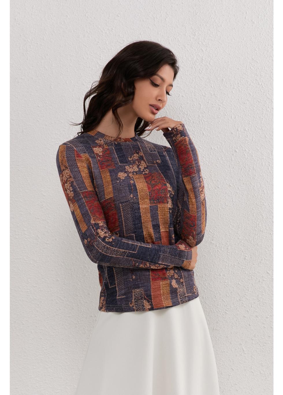 Vintage Mosiac Stretch Top - MissFinchNYC