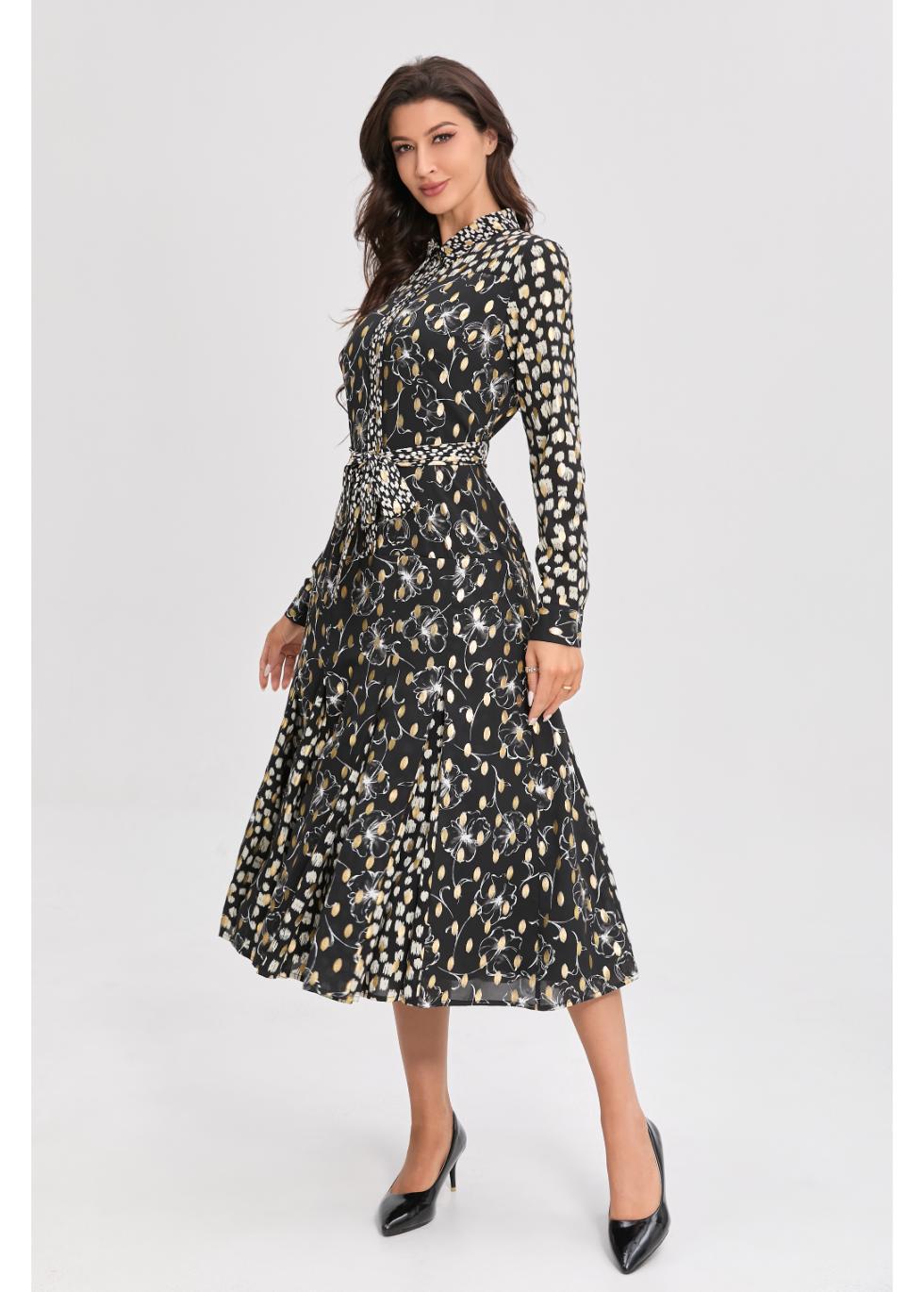 Midnight Luxe Midi Dress - MissFinchNYC