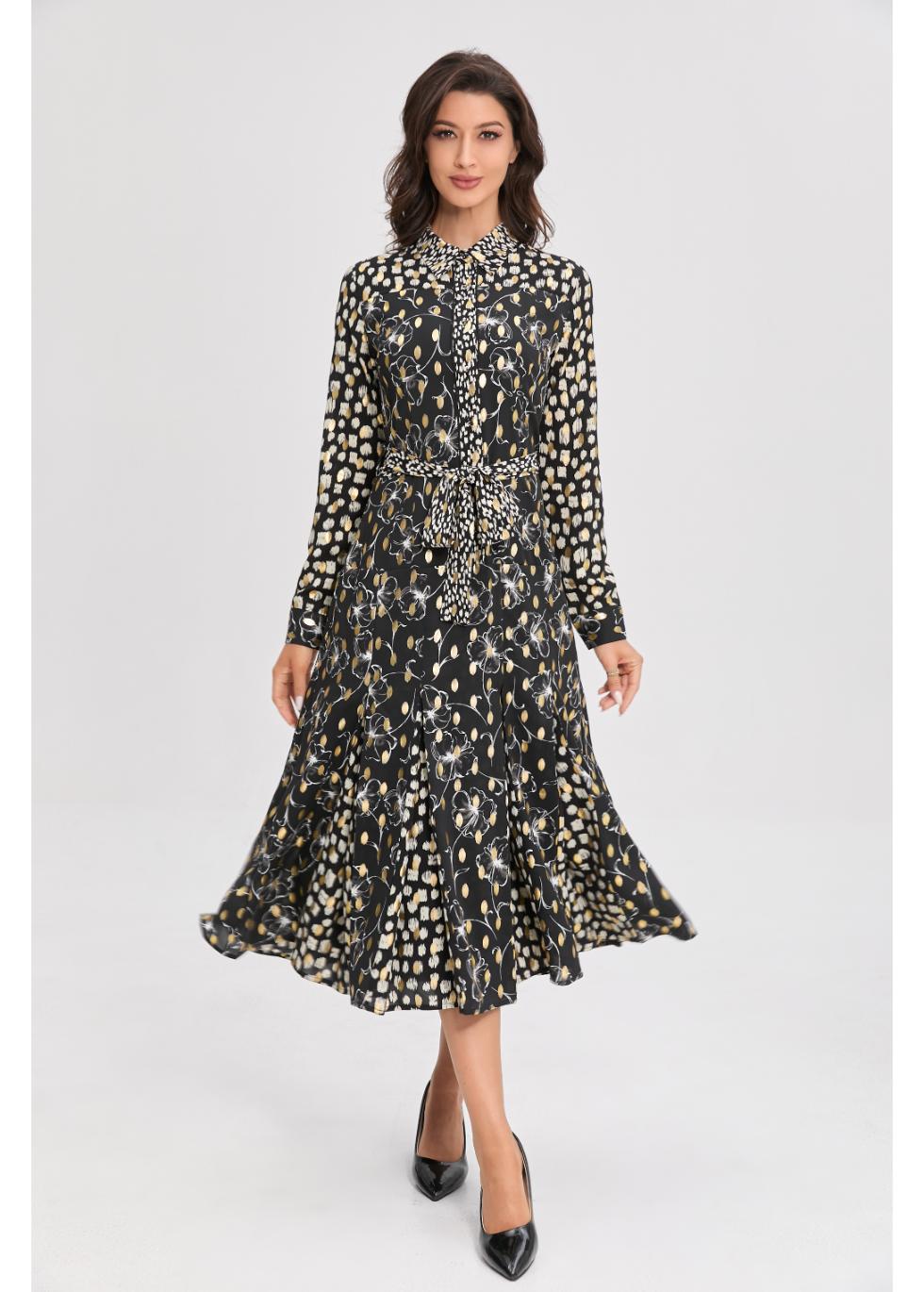 Midnight Luxe Midi Dress - MissFinchNYC