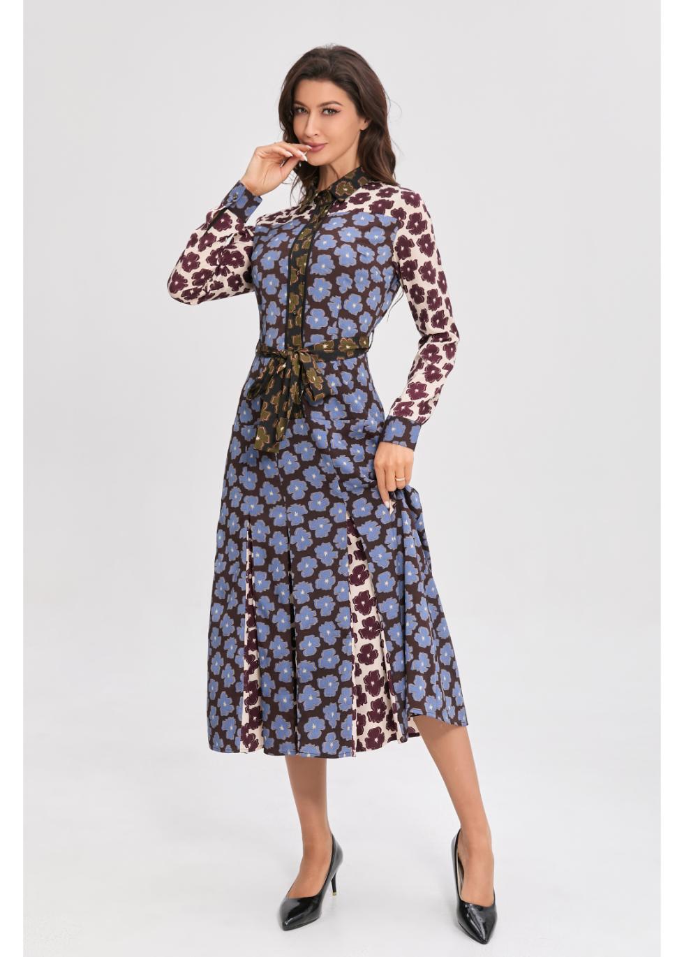 Bluewood Midi Dress - MissFinchNYC