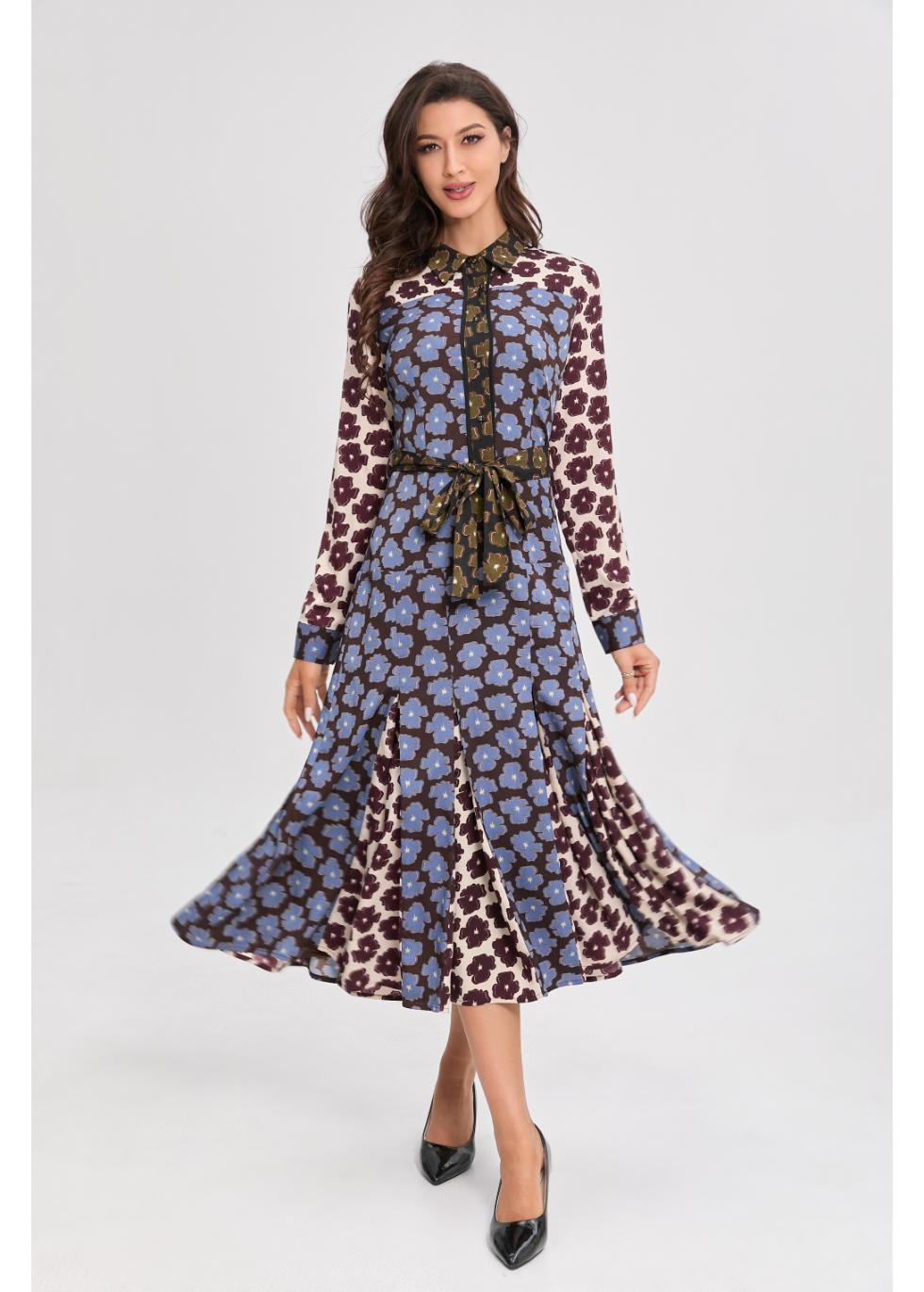 Bluewood Midi Dress - MissFinchNYC