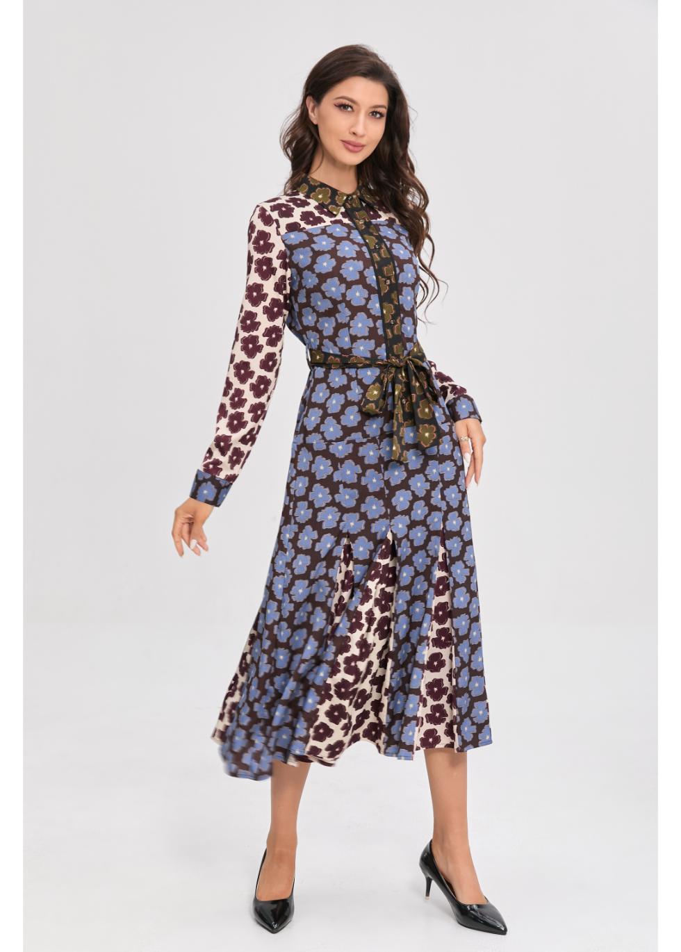 Bluewood Midi Dress - MissFinchNYC