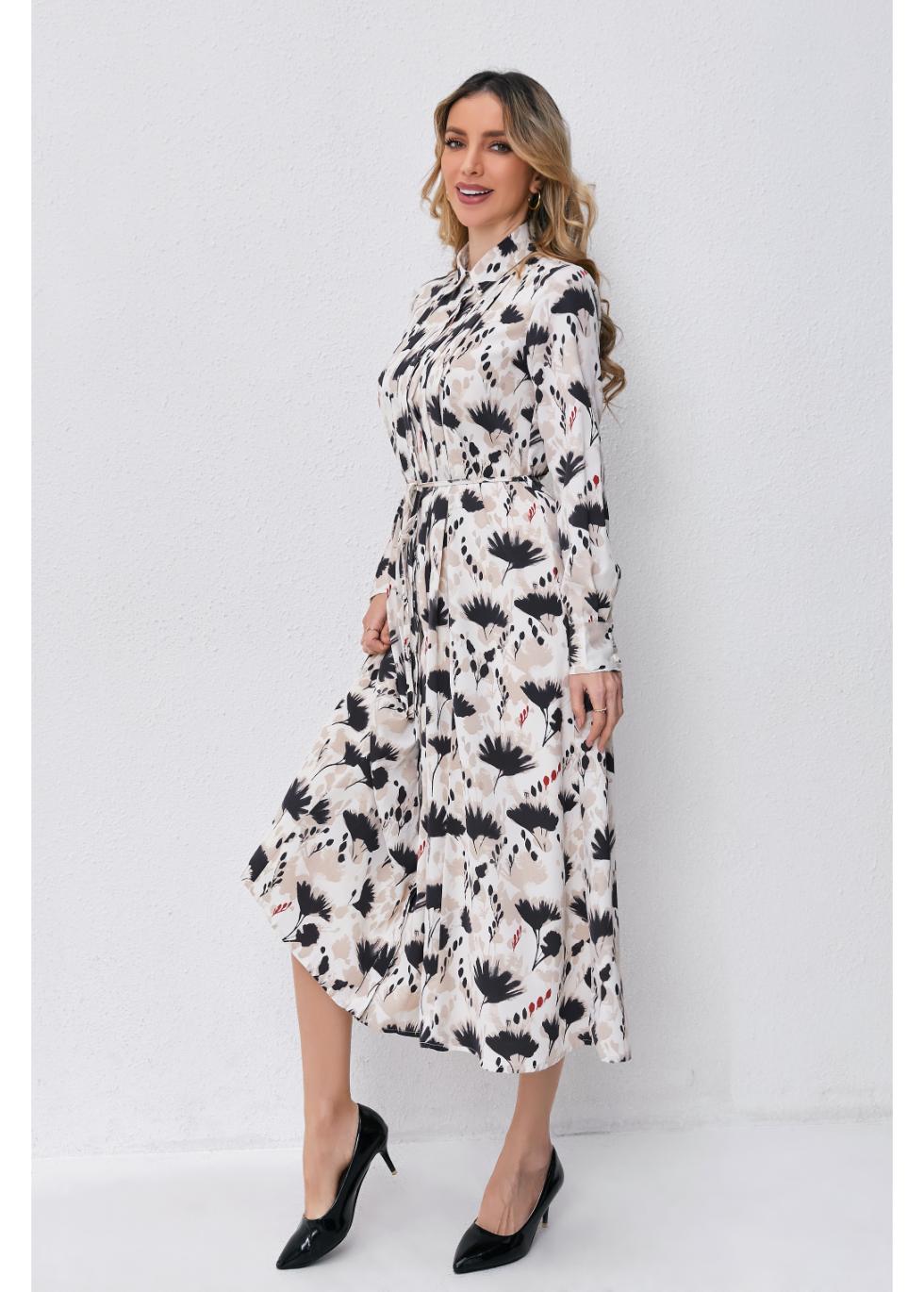 Petal Cascade Midi Dress - MissFinchNYC