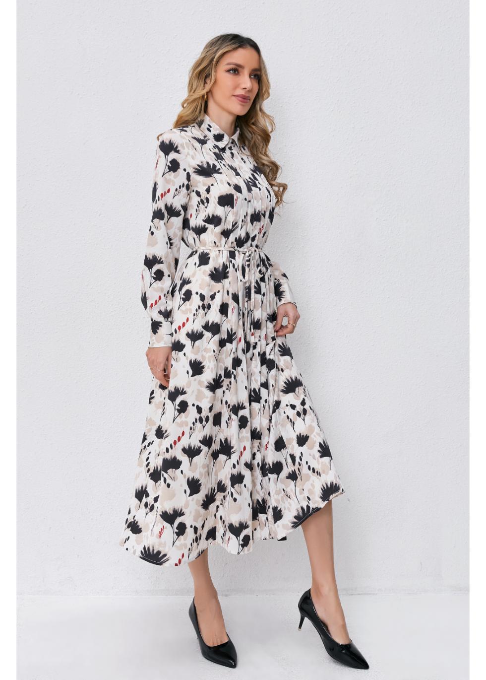 Petal Cascade Midi Dress - MissFinchNYC