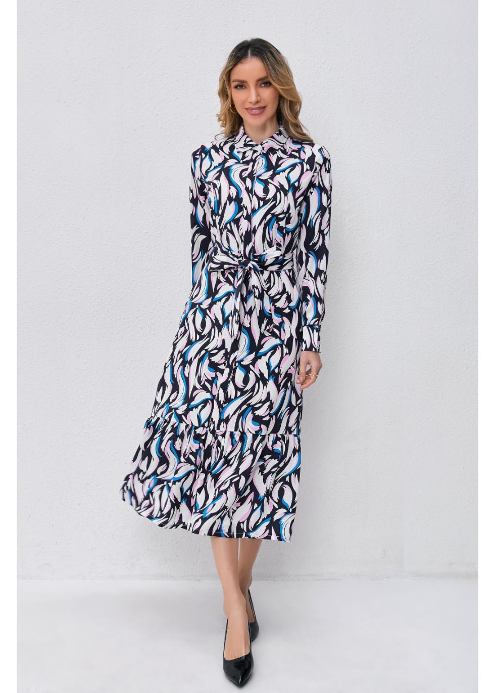 Twilight Swirl Midi Dress - MissFinchNYC