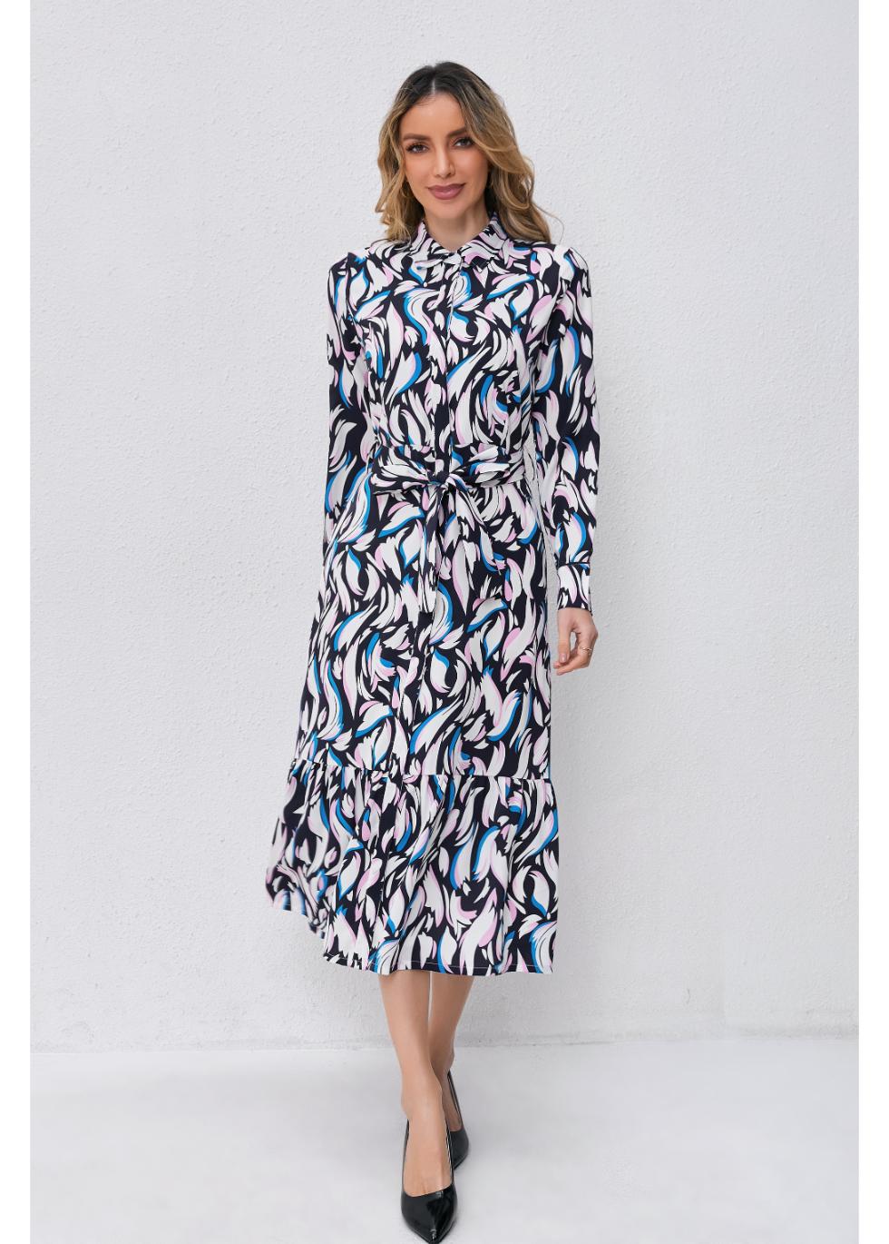 Twilight Swirl Midi Dress - MissFinchNYC