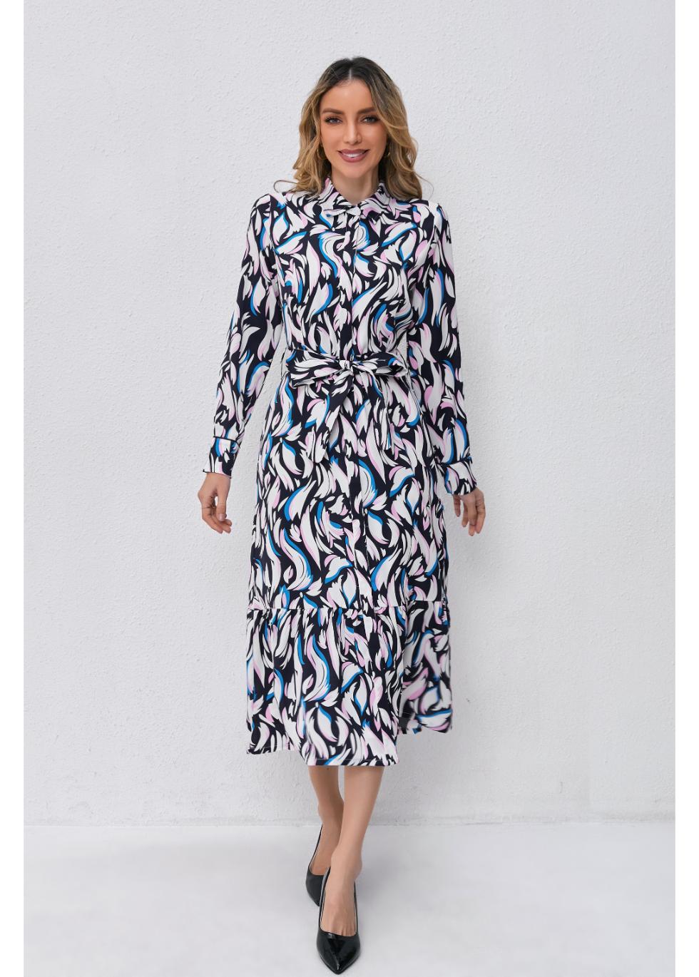 Twilight Swirl Midi Dress - MissFinchNYC