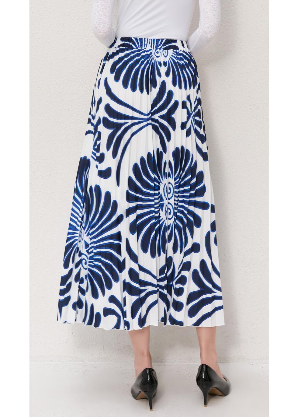 Ocean Petal Pleated Skirt - MissFinchNYC