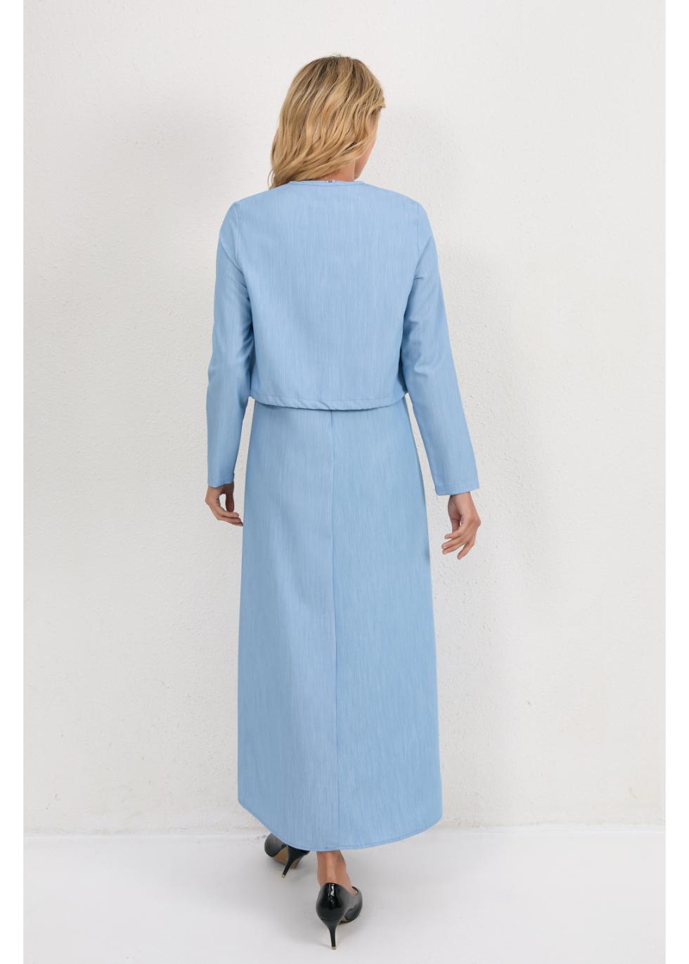 Sky Blue Ease Midi Set - MissFinchNYC