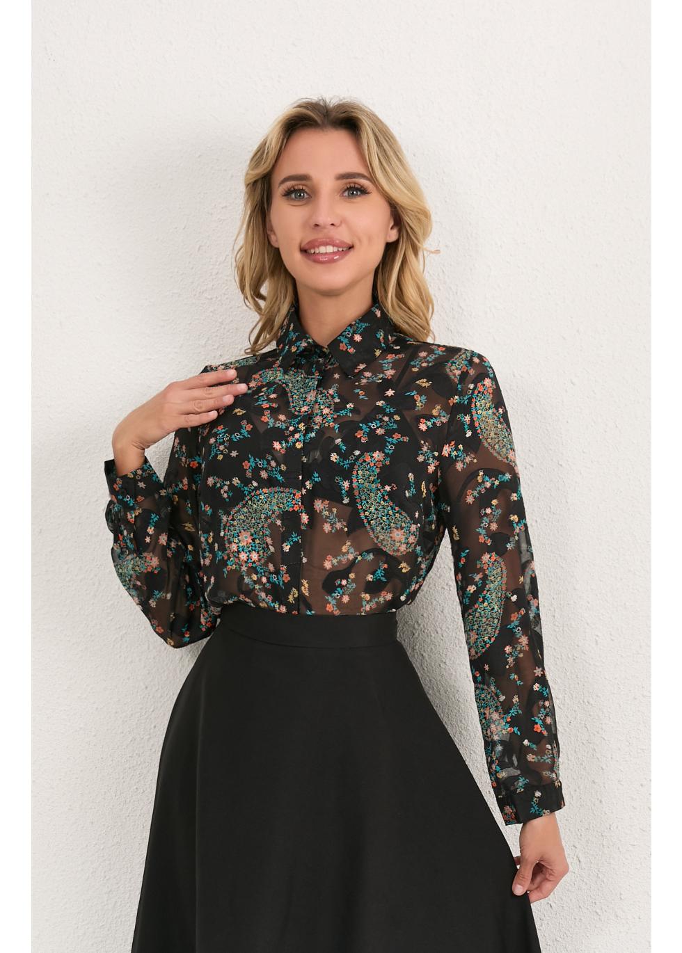 Twilight Paisley Blouse - MissFinchNYC
