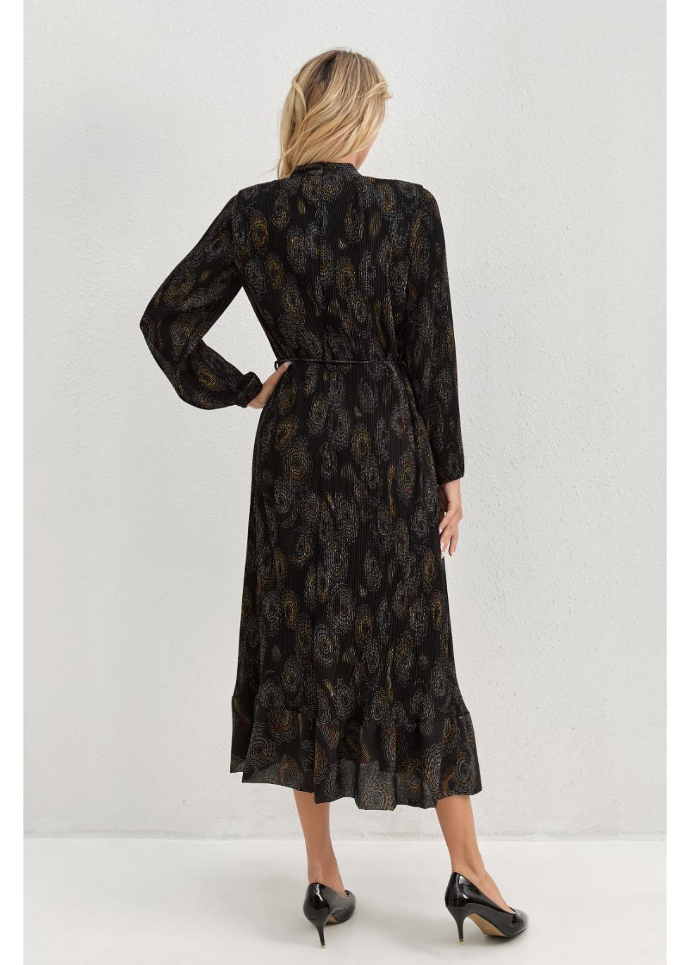Midnight Bloom Midi Dress - MissFinchNYC