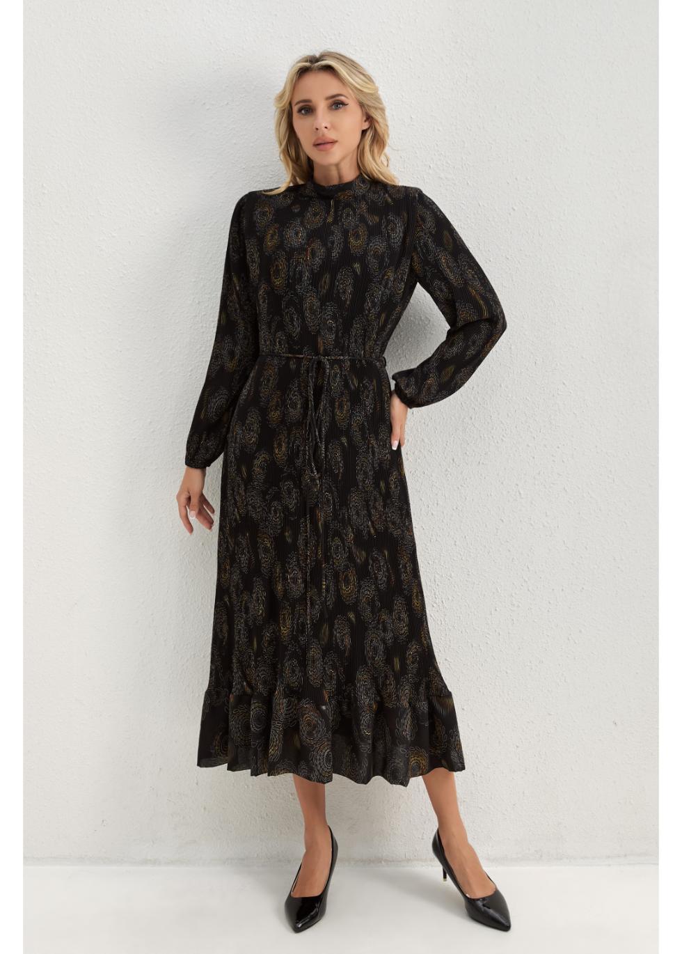 Midnight Bloom Midi Dress - MissFinchNYC