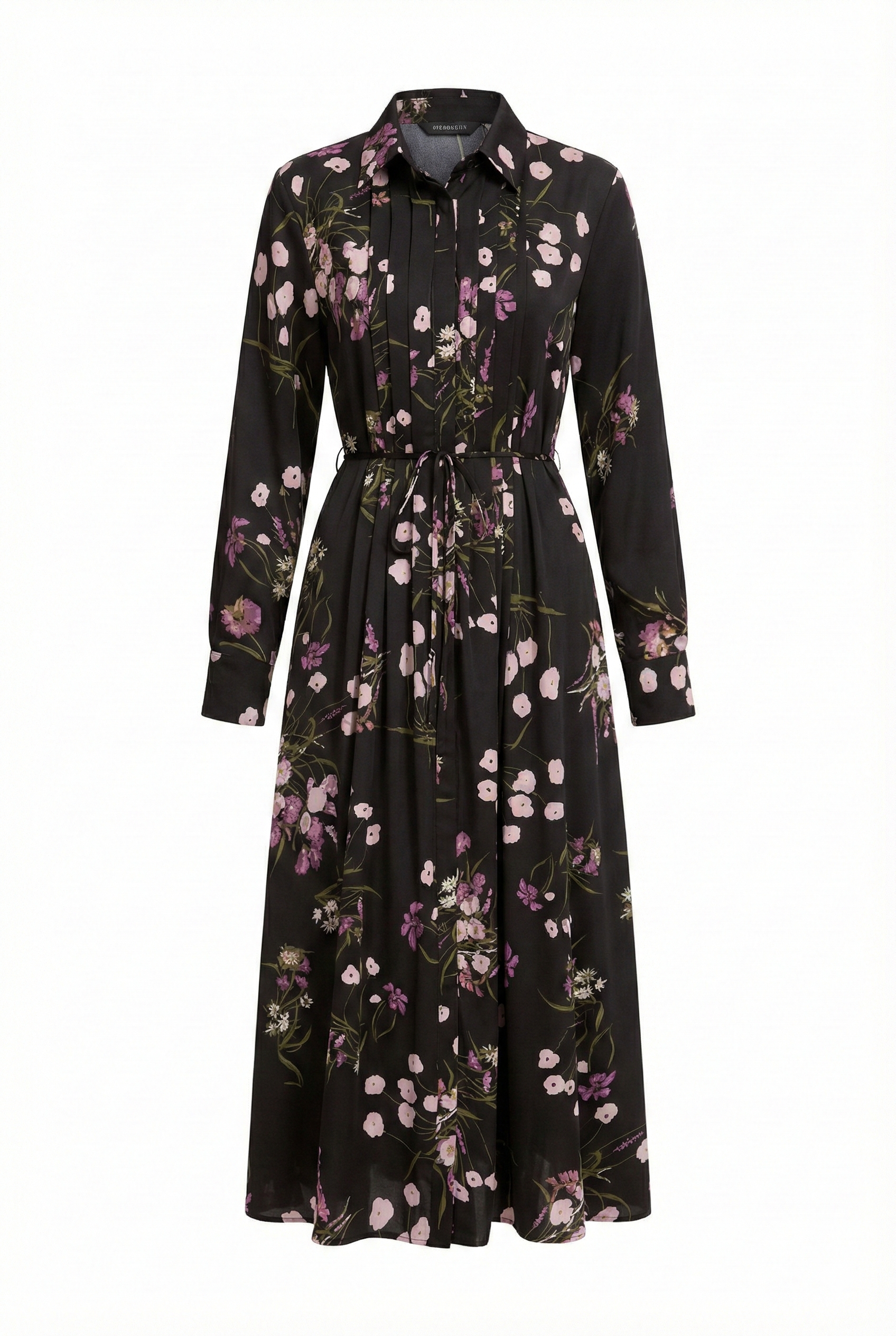 Midnight Wildflower Midi Dress