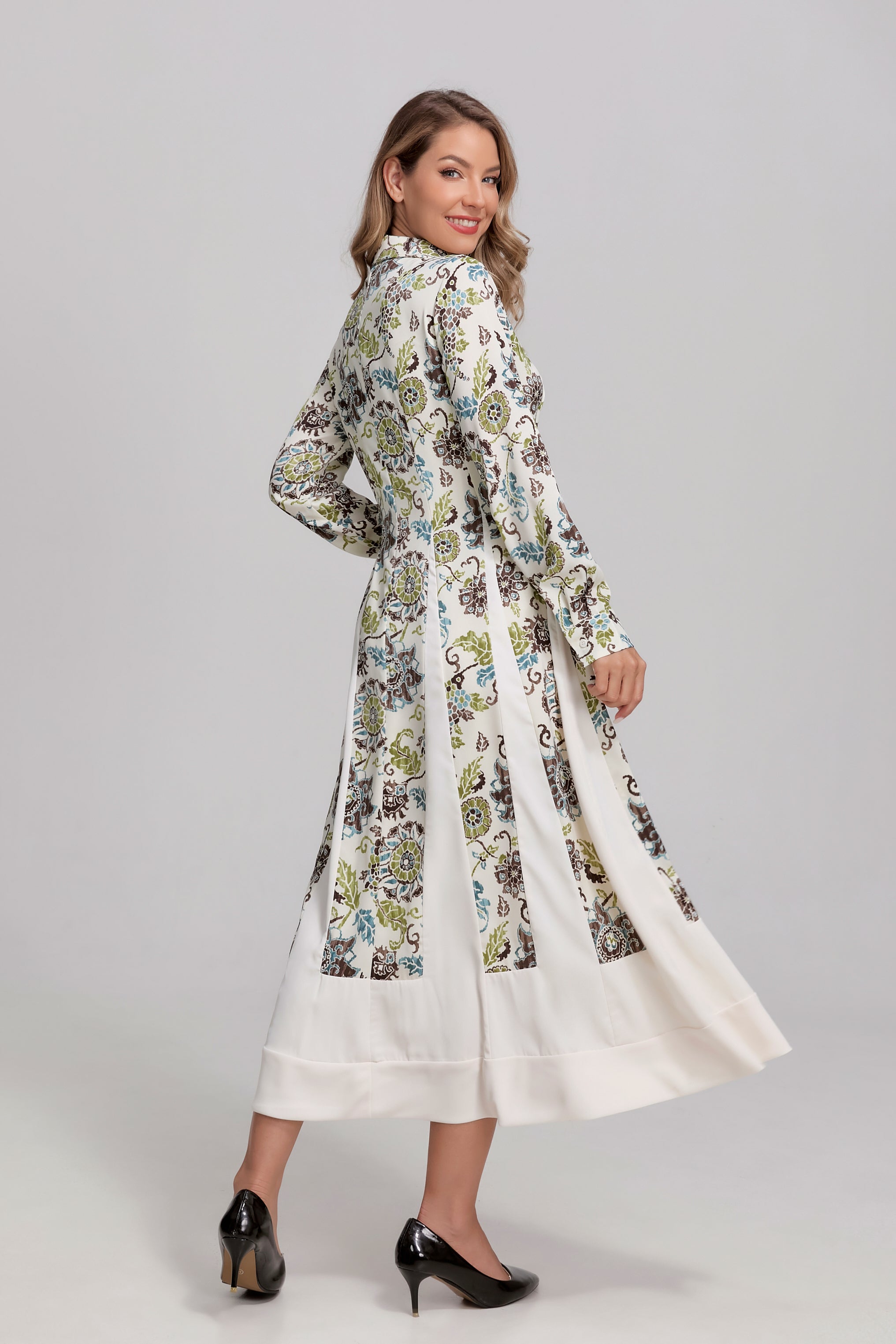 Antique Garden Midi Dress - MissFinchNYC