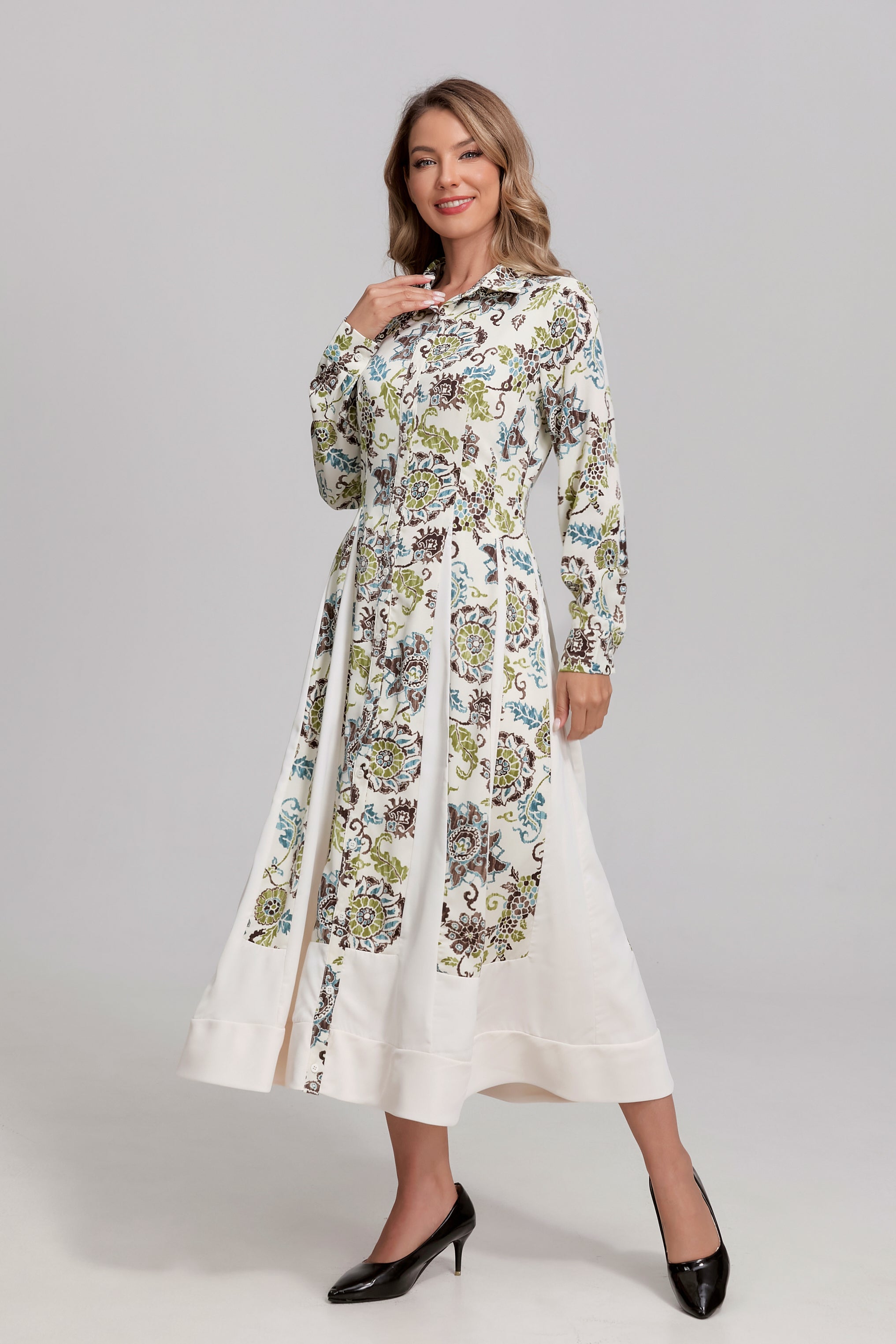 Antique Garden Midi Dress - MissFinchNYC