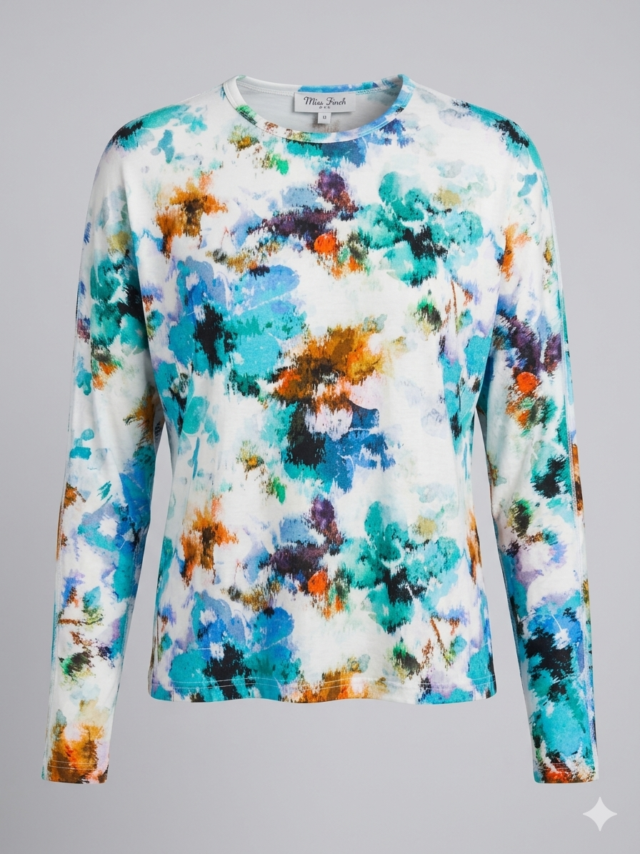 Turquoise Splash or White/Green Abstract