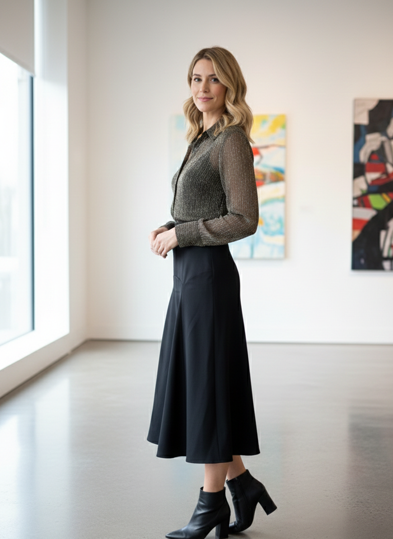 Lamé Shimmer Blouse