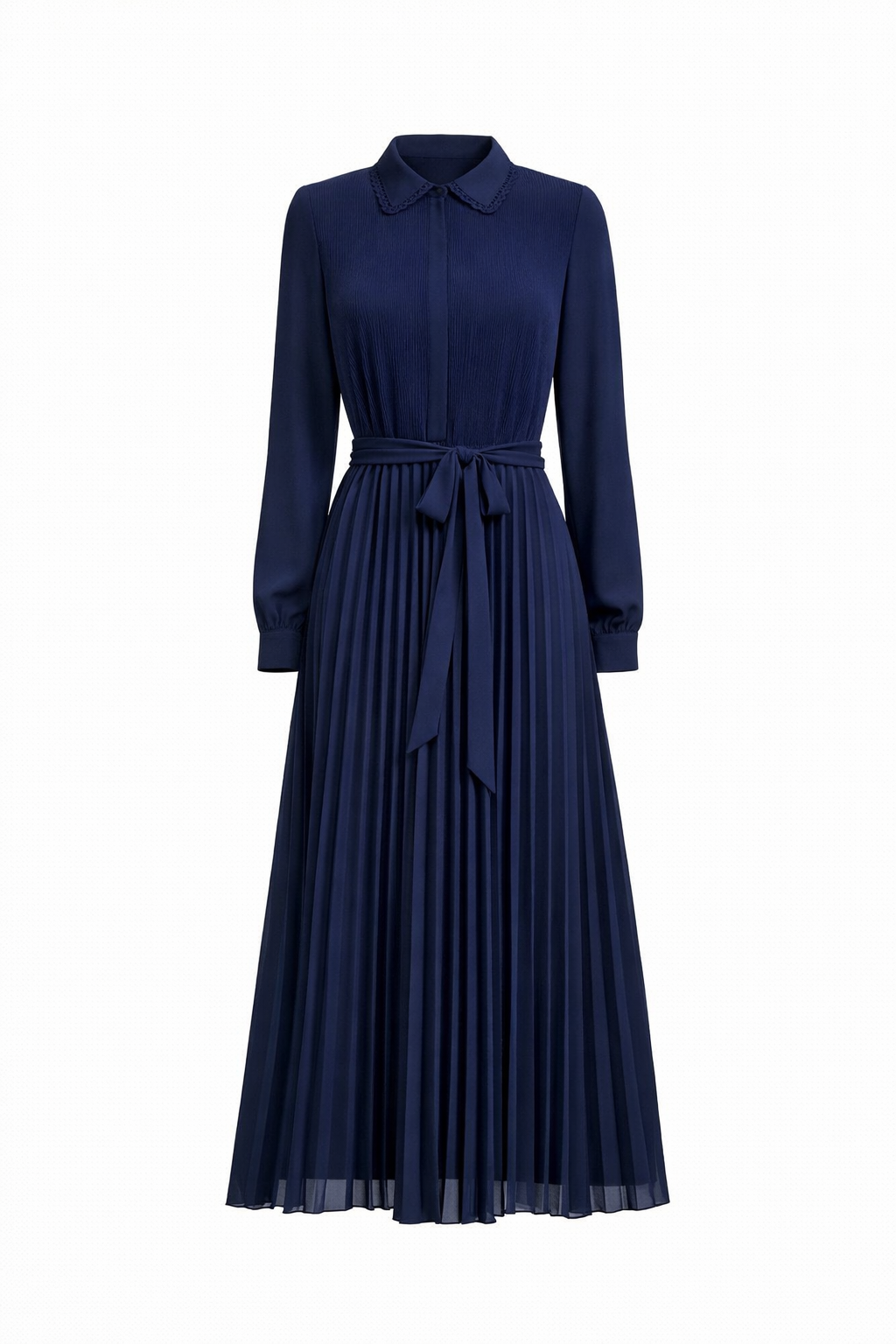 Royal Grace Pleated Midi Dress
