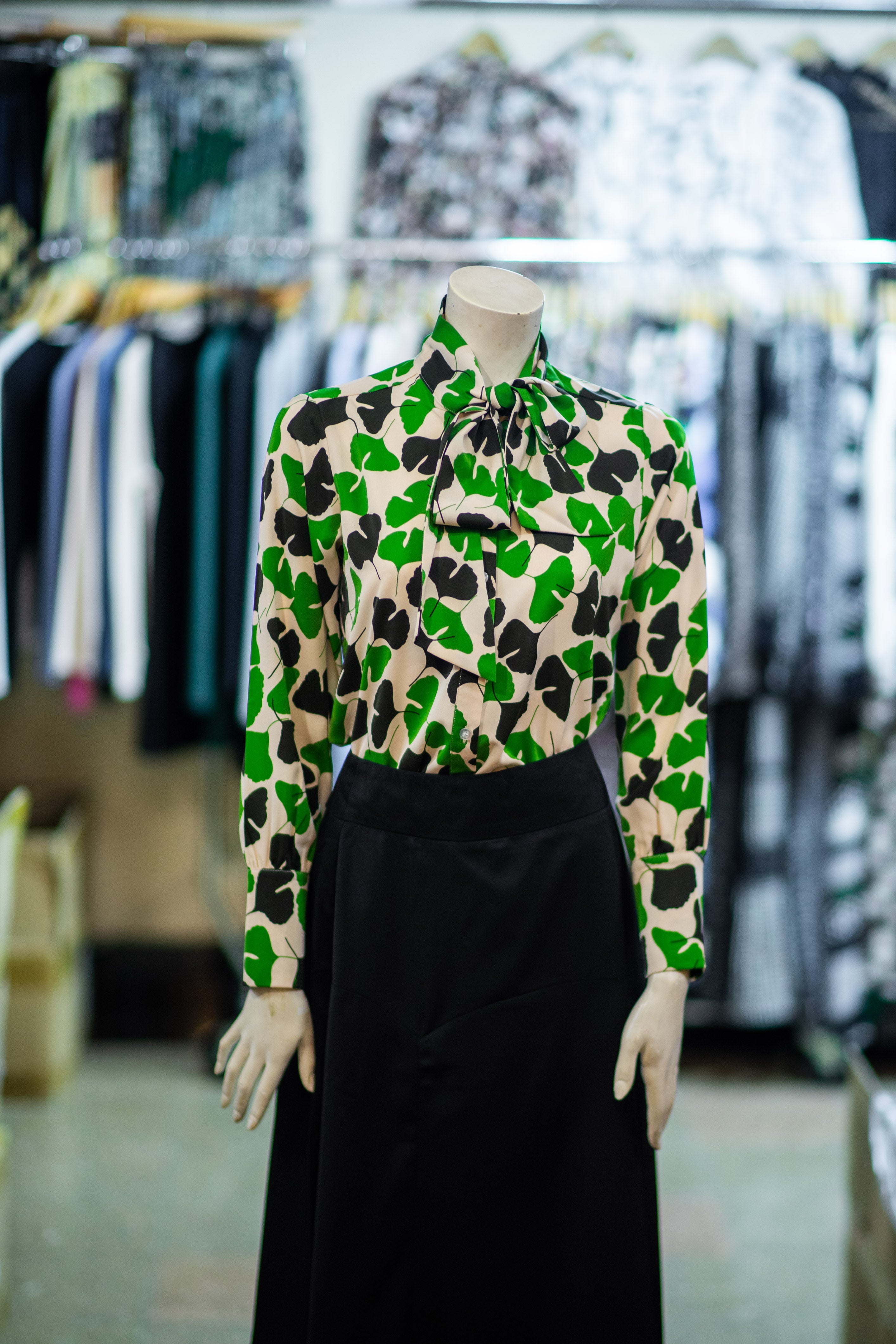Floral Green Button Up Top - MissFinchNYC