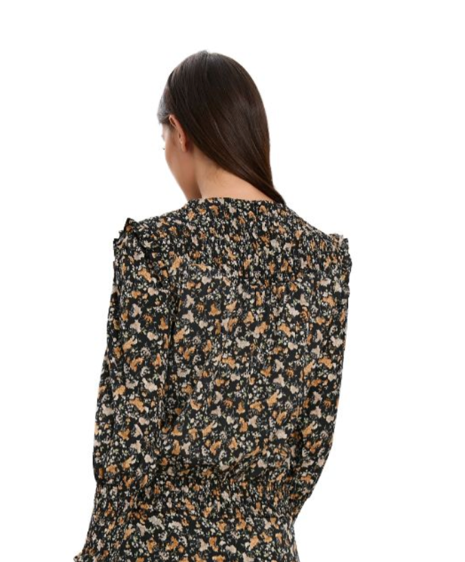 Dark Floral Top - MissFinchNYC