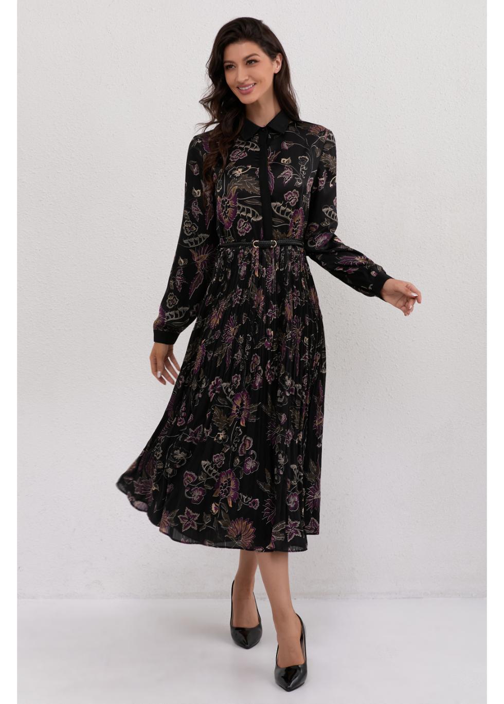 Eclipse Bloom Midi Dress - MissFinchNYC