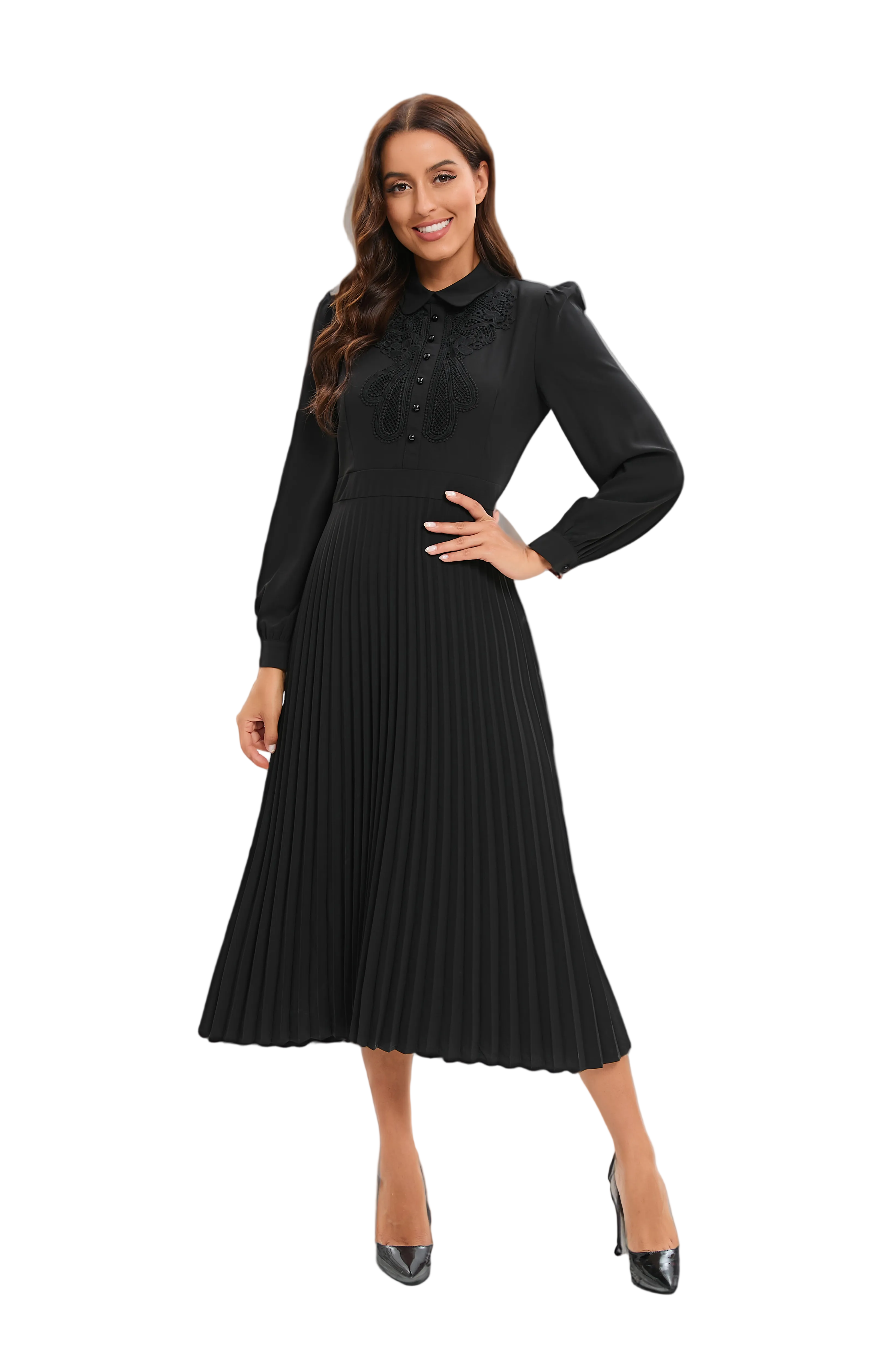 Laced Lume Midi Dress by MissFinchNYC featuring intricate lace details and a flowing silhouette for elegant style.