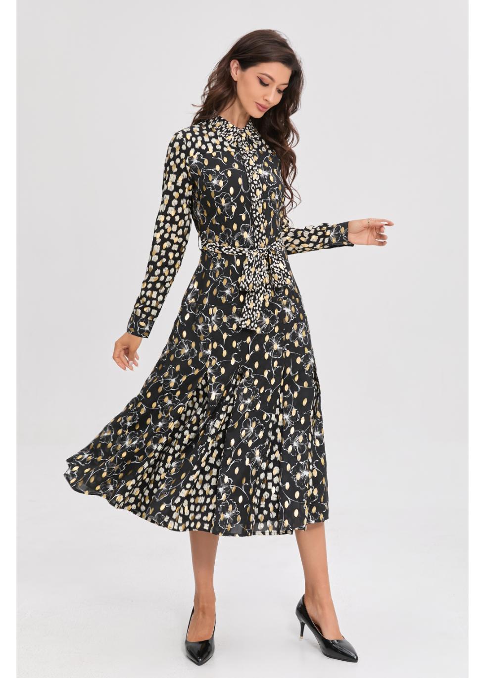 Midnight Luxe Midi Dress - MissFinchNYC