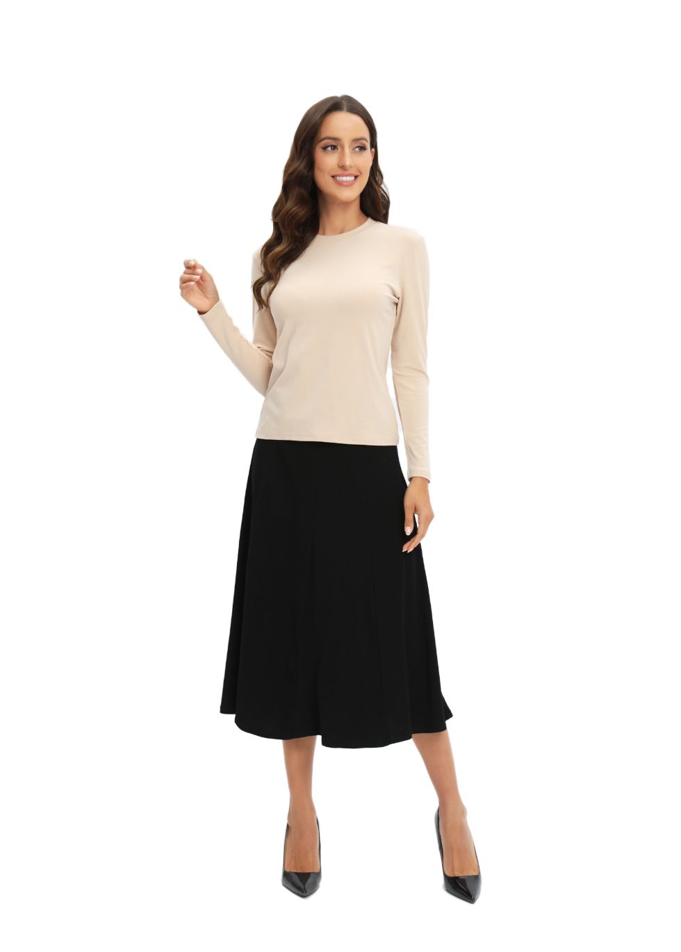 Tan Knit Top - MissFinchNYC