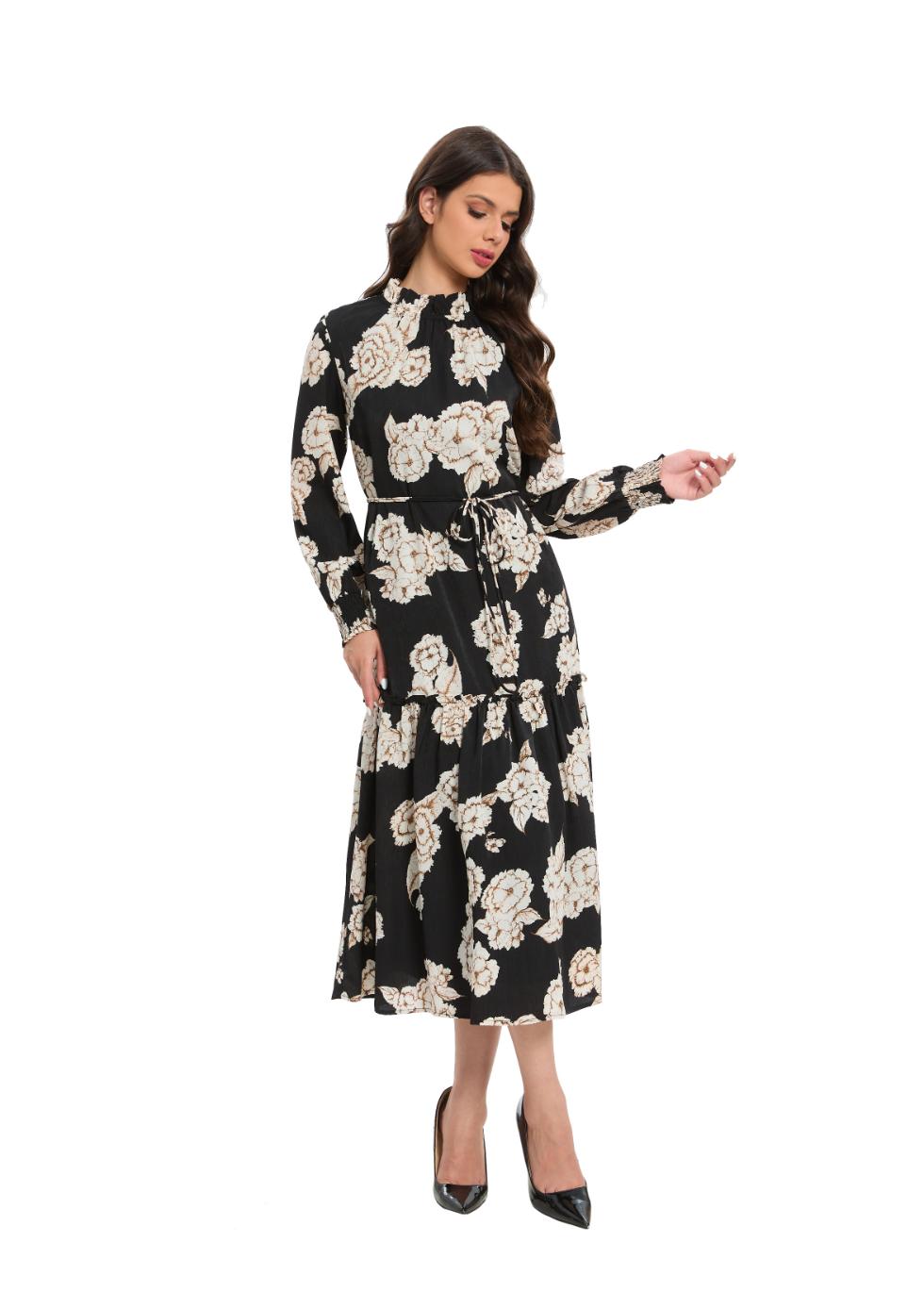 Timeless Bloom Midi Dress - MissFinchNYC