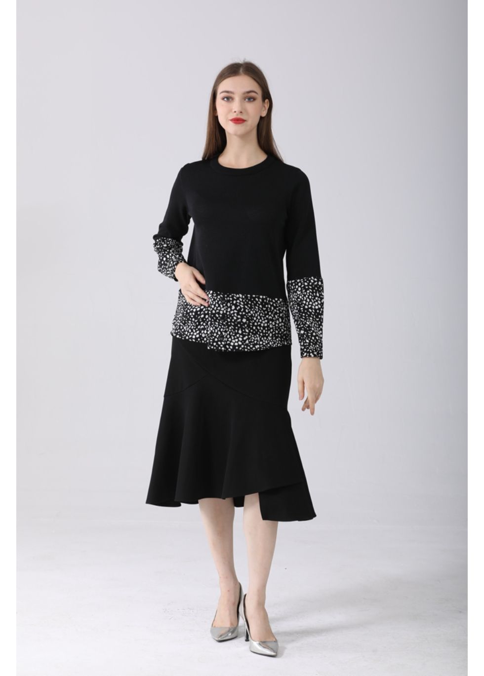 Black Long Sleeve Basic Sweater Top - MissFinchNYC