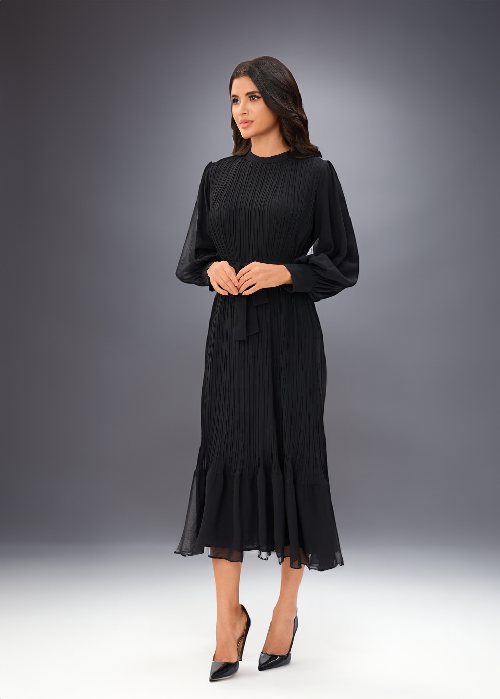 Classic Elegance Midi Dress - MissFinchNYC