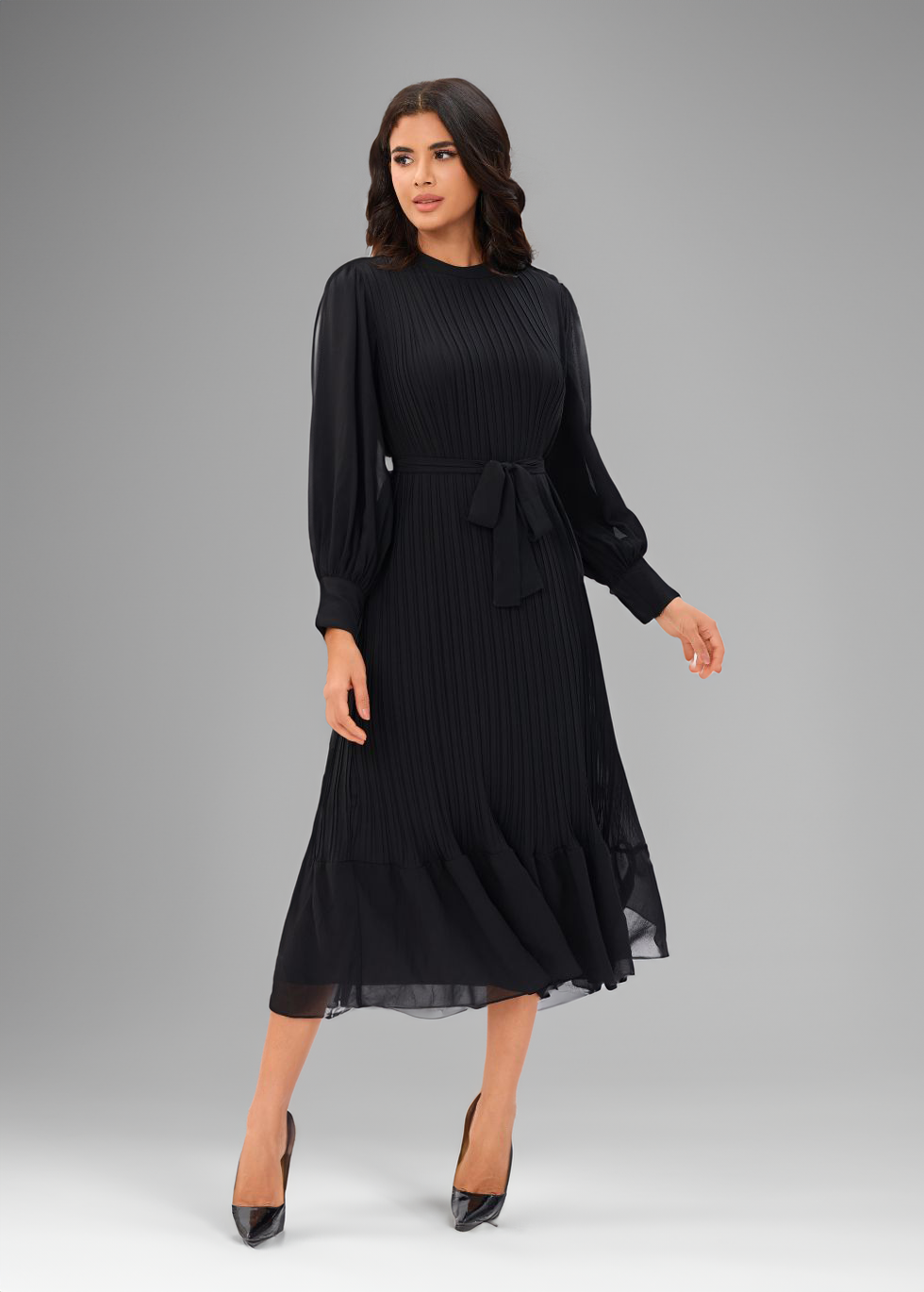 Classic Elegance Midi Dress - MissFinchNYC