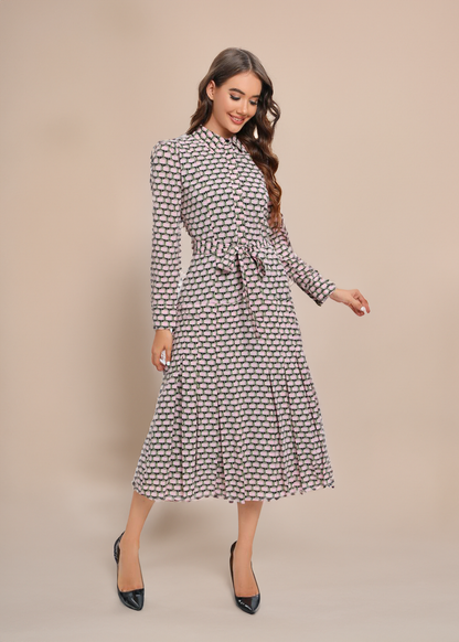 Rose Petal Midi Dress