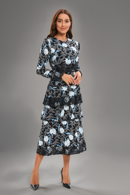 Celestial Lace Midi Dress
