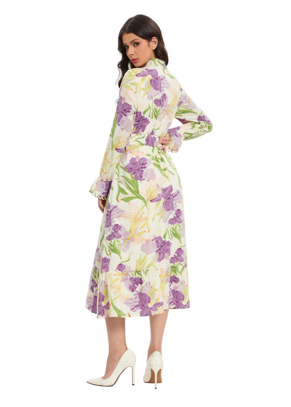 Lavender Field Midi Dress