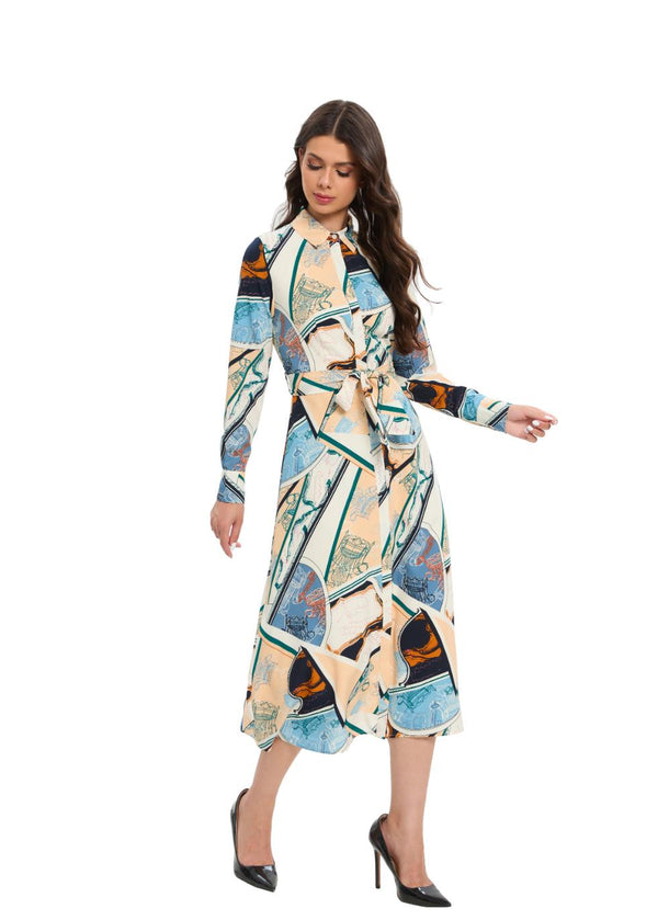 Timeless Airy Midi Dress with Elegant Line and Natural Movement