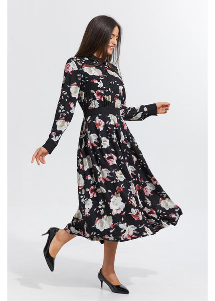 Spring Petals Midi Dress XS