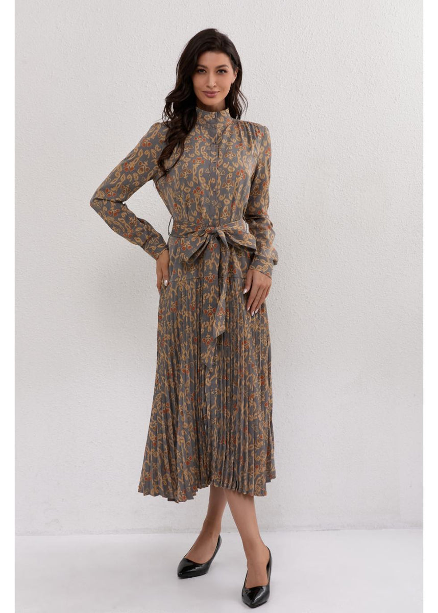 woman of the hour midi dress Golden Hour Pleated Midi Dress