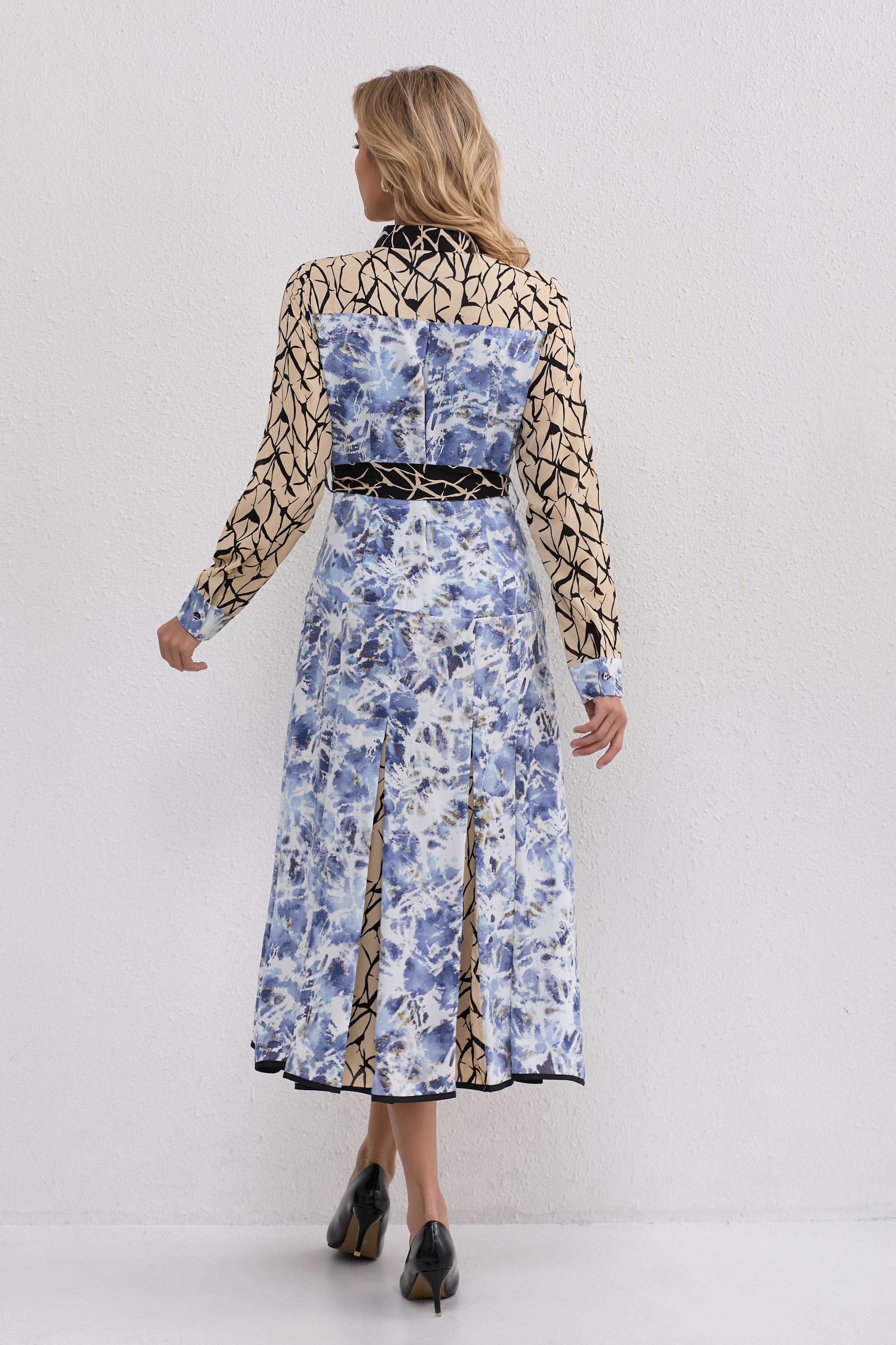Mosaic Harmony Midi Dress