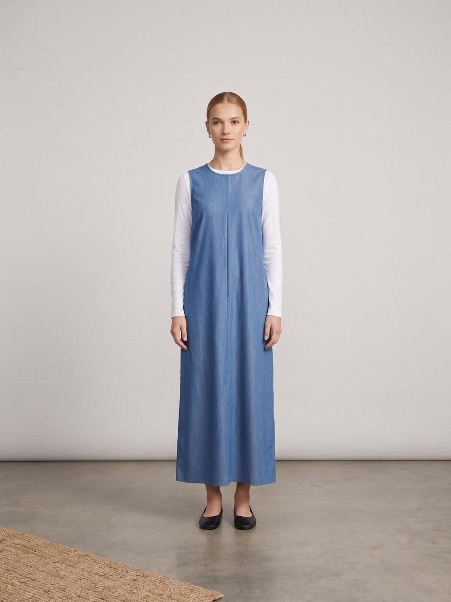 Denim Blue Midi Dress M