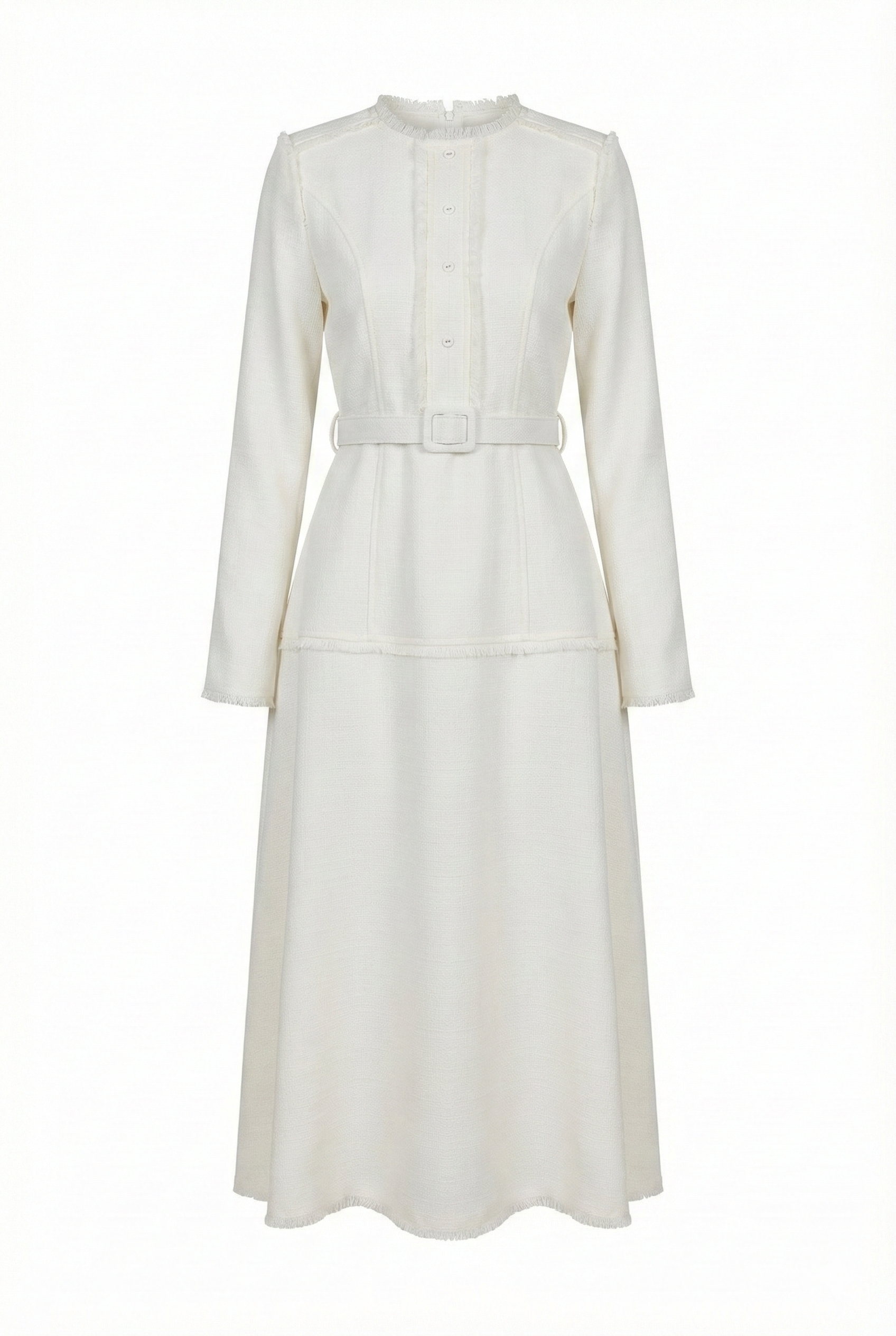 Ivory Heirloom Midi Dress - MissFinchNYC