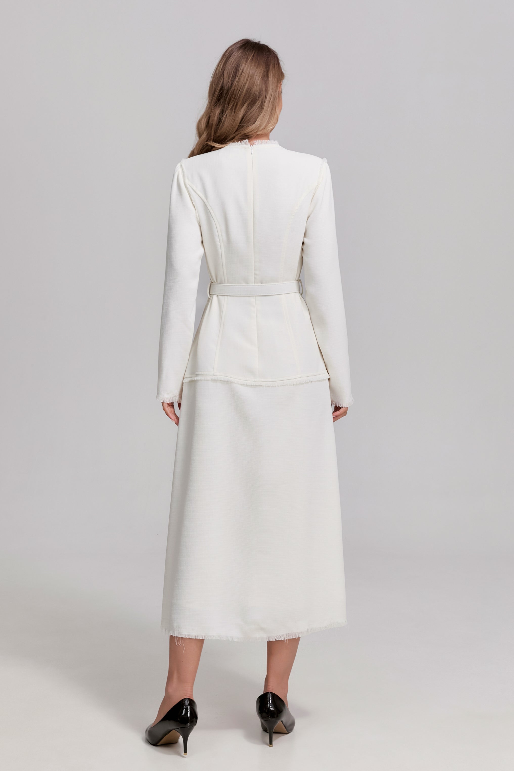 Ivory Heirloom Midi Dress - MissFinchNYC