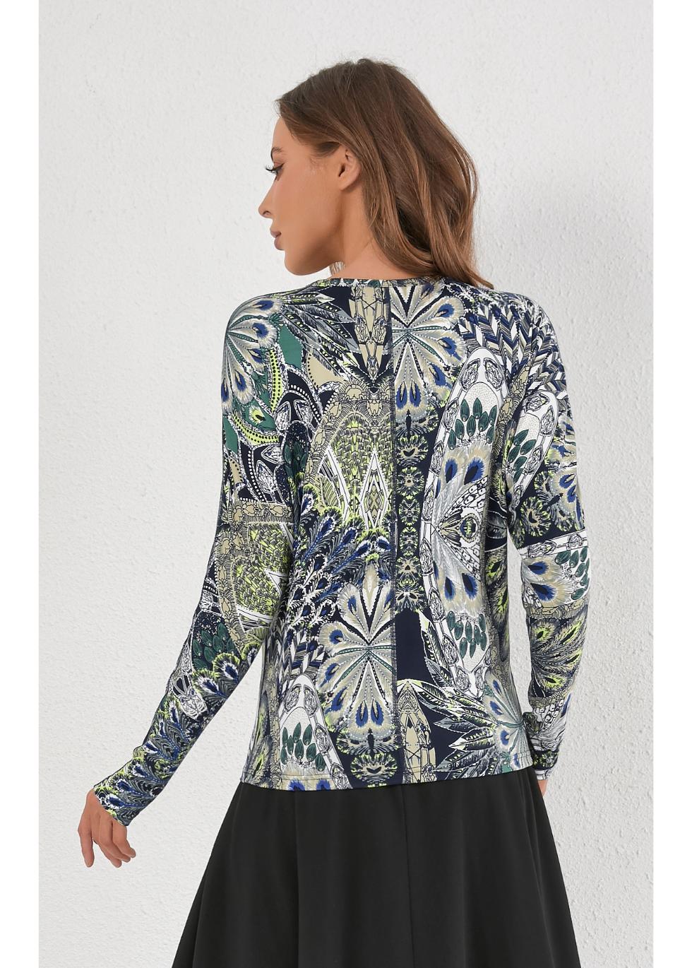 Verdant Mirage Knit Top