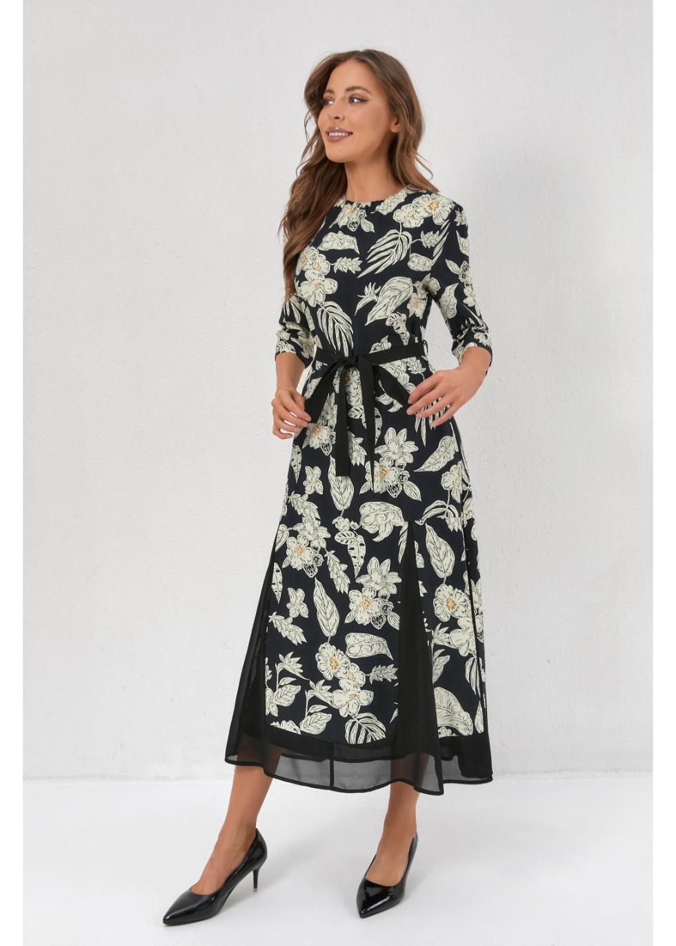 Orchid Crest Midi Dress