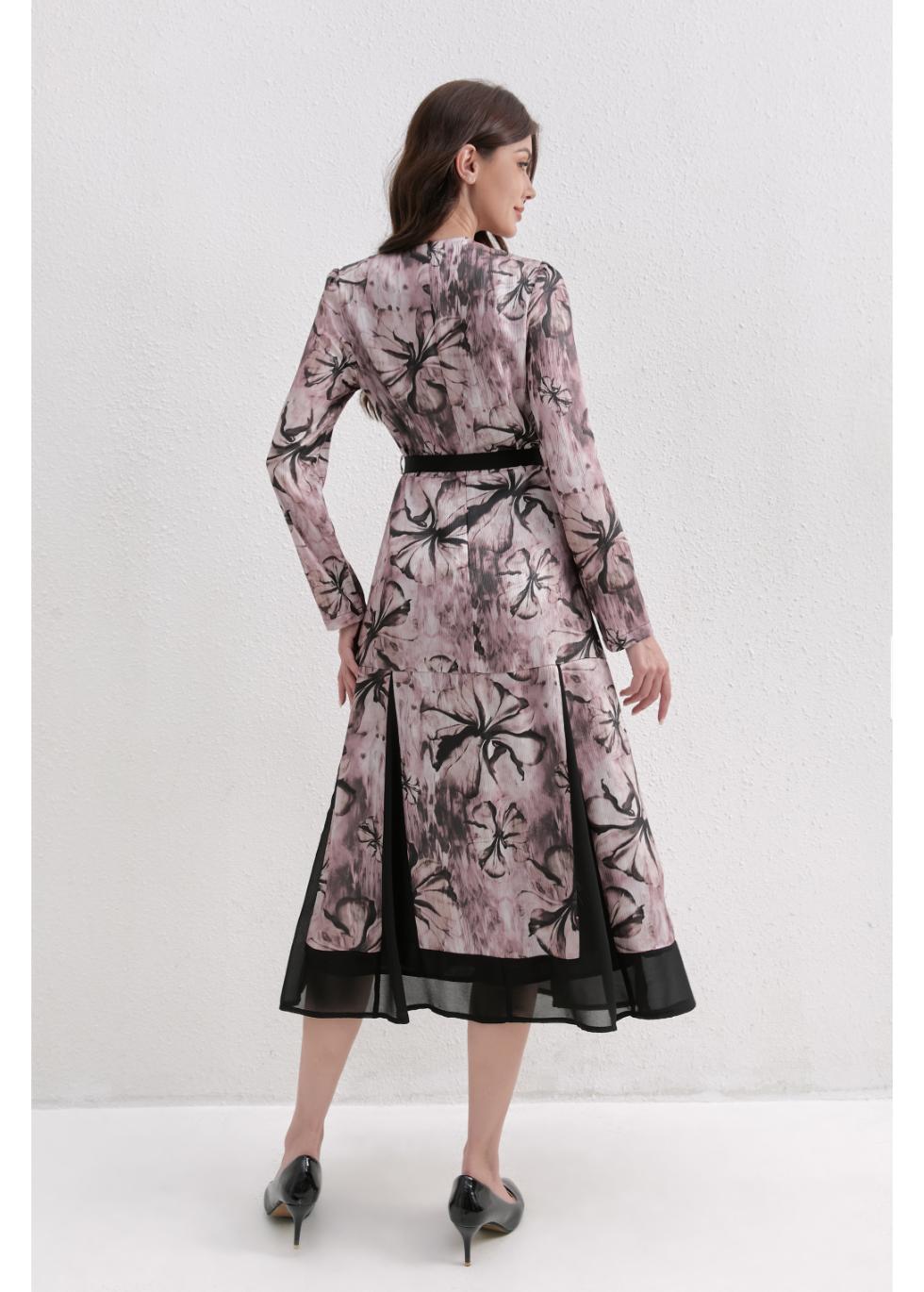 Dusky Petals Midi Dress - MissFinchNYC