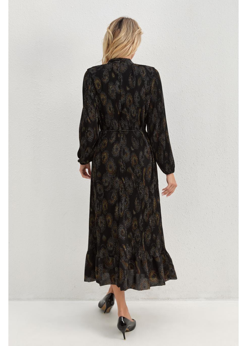 Midnight Bloom Midi Dress - MissFinchNYC