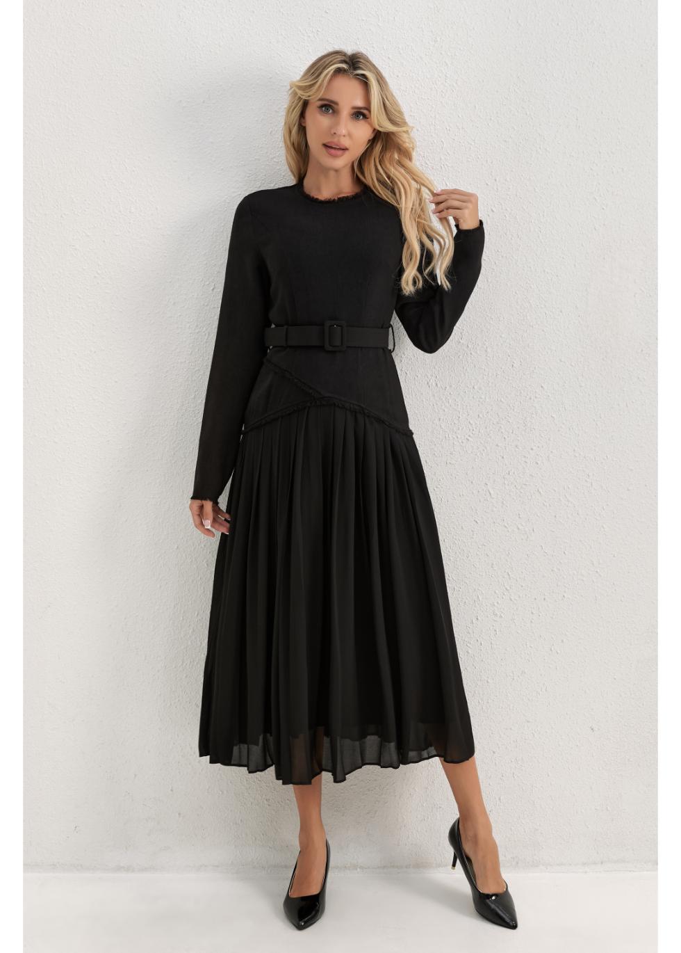 Obsidian Garden Midi Dress - MissFinchNYC