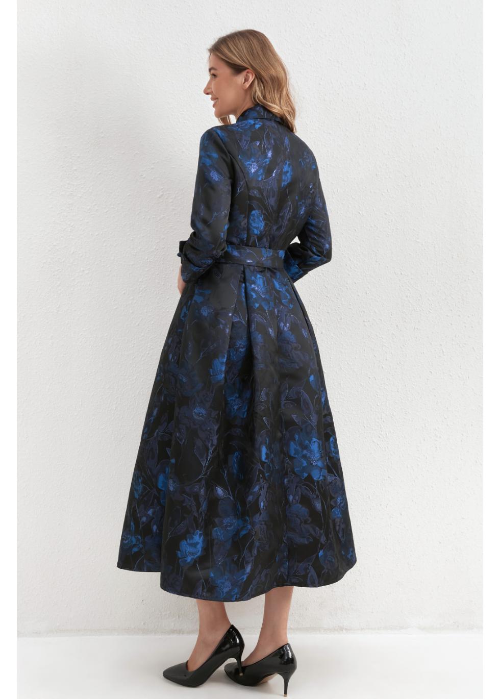 Sapphire Noir Shirt Dress