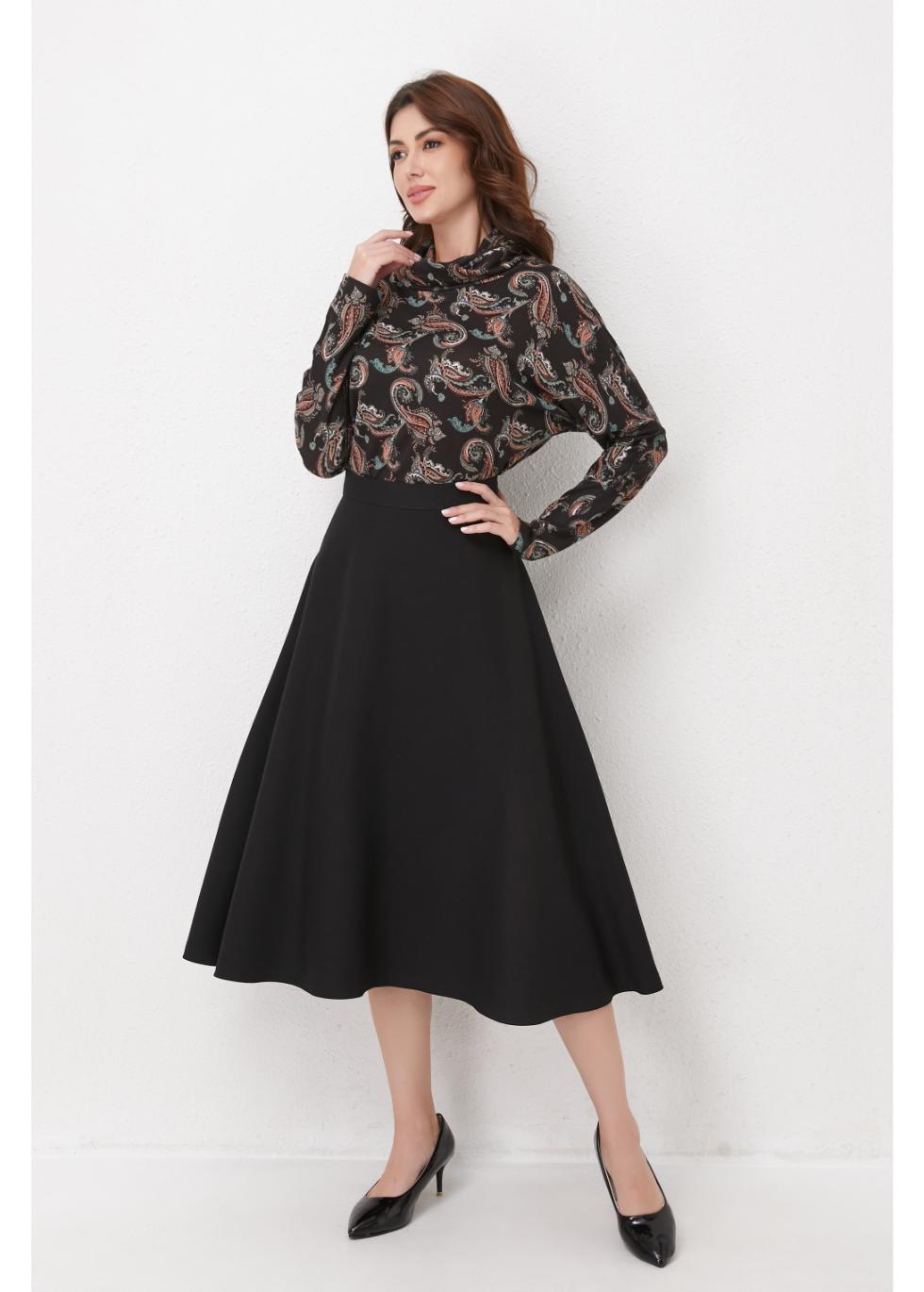 Emerald Paisley Knit Top