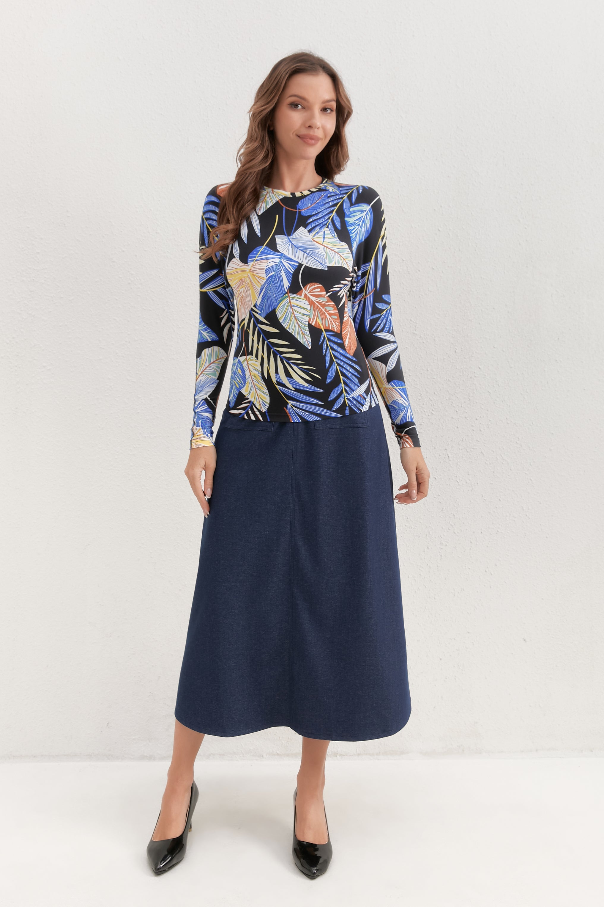 Midnight Tropic Top